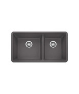 Precis 16 in. Double Bowl Kitchen Sink - Cinder - €661,04 EUR