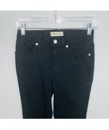 Madewell Womens 25 P Petite 9 Inch Black High Rise Skinny Black Jeans - £28.43 GBP
