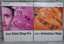 Lot of 2 Jasc Software User&#39;s Guides Animation Shop Ver 2 &amp; Paint Shop Pro Ver 6 - £18.41 GBP