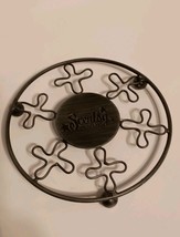 Scentsy Round Metal Wax Warmer Trivet Stand Base Bronze Look 5&quot; Diameter - $7.43