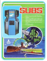 Subs Original 1979 NOS Classic Retro Video Arcade Game Promo Sales Flyer - £19.28 GBP