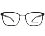 Alberto Romani Eyeglasses Frames AR20202 BK Black Gray Square 54-18-140 - £44.01 GBP