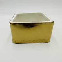 Pottery Barn Box The Emily and Meritt Gold Ceramic Replacement Missing Lid - $12.60