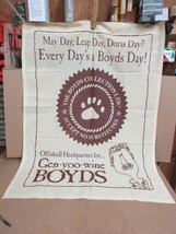 The Boyds Collection Cloth Banner Flag Wall Hanging Store Advertisement ... - £210.99 GBP