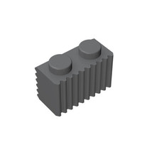 100pcs Part 2877 Brick Special 1x2 with Grill Dark Gray Building Pieces Bricks - £17.55 GBP