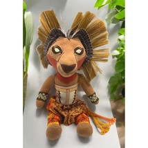 Disney Simba The Lion King Stuffed Animal Plush Broadway Musical 12&quot; Tribal - £8.62 GBP