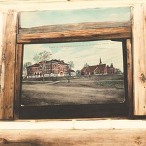 Kingman KS Kingman County High School Church 1909 Stamp Post Mark Postcard  - $5.78