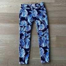 Lilly Pulitzer Kelly Skinny Ankle Pants A Reel Life Navy sz 0 - $48.37