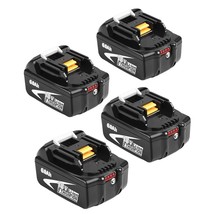 Battery For Makita 18V Battery 6.0Ah, 4Pack Replacement Batteries Compatible Wit - £122.73 GBP