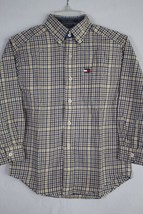 Tommy Hilfiger Boy&#39;s Long Sleeve Flannel Button Down Shirt Size 6 - £10.31 GBP