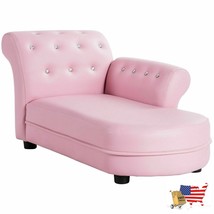 Kids Sofa Relax Couch Chaise Lounge Armrest Chair Bedroom Living Room Pink - £269.85 GBP