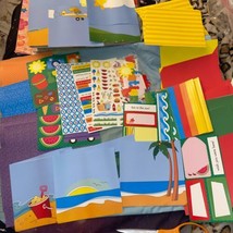 Vacation Beach Junk Journal Journaling Kit 32 6” Papers Stickers &amp; Die Cuts - $7.60