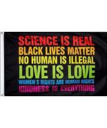 Rainbow Science Is Real Flag - 3x5 Ft - £15.70 GBP