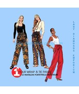 1990’s One Hour Wrap &amp; Tie Pants Very Loose Fitting Pantaloons Womens si... - £21.19 GBP