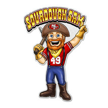San Francisco 49ers Pennant Shape Cut Mascot Design - $30.99