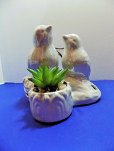 NEW GC Home Decor Potpourri Holder Birds Faux Plant Figurine Mom Baby Birds - $16.69