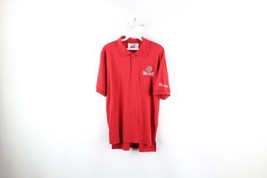 Vintage 90s Mens Large Faded Spell Out Ohio State University Golf Polo S... - £30.93 GBP