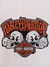 Harley Davidson Skull Large - Harley Motorcycle 12&quot; Skeleton Jacket Back... - £23.59 GBP