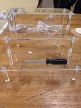 Acrylic Display Risers,Clear Display Risers Stand Small Mini 9&quot; x 8&quot; x 6&quot; - $22.27 CAD