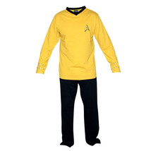 Star Trek Classic TV Kirk Gold Command UniSex Pajama Set Size SMALL NEW ... - £26.96 GBP