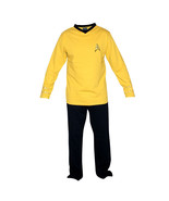 Star Trek Classic TV Kirk Gold Command UniSex Pajama Set Size SMALL NEW ... - £26.74 GBP