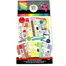 The Happy Planner Stickers Book 1140 Pieces Rainbow Colorful - £14.34 GBP