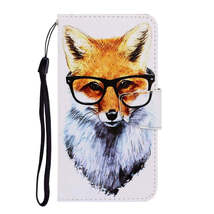 Anymob Samsung Intelligent Fox Magnetic Flip Wallet Case Painted Leather... - $28.90