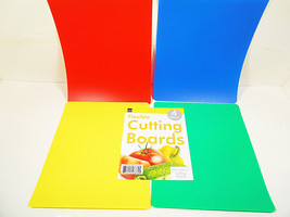 Cutting Board Mats Flexible 9-3/4&quot;x11-3/4&quot; Boards Food Preparation Chopping Mat - £6.88 GBP