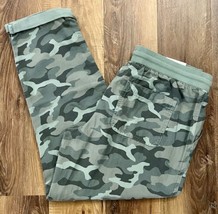 New Maurices Womens Weekender Camo Pants Drawstring Waist Pockets Size 12 - £26.41 GBP