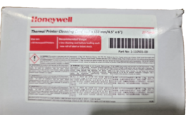Honeywell Thermal Printer Cleaning Cards 1-110501-00 25 Pack 6&quot; x 4.5&quot; - $415.24 MXN