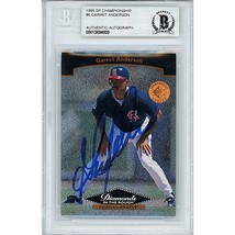 Garret Anderson Los Angeles Angels Autograph 1995 SP Championship On-Card Auto - £78.82 GBP