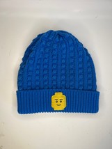 LEGO minifigure patch blue knit toddler beanie hat 2t-5t - £26.16 GBP