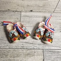 Blue DelftBlue M S 2 Pairs Mini Ceramic Clogs Shoes Holland Colorful 2&quot; - $257.37 MXN