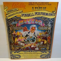 Mystic Pinball Trade AD 1980 Original Game Artwork Magician Devil Houdini Retro - £14.05 GBP