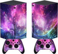 Xbox Series X Custom Vinyl Skins By Playvital Purple Galaxy, Wrap Decal ... - $33.93