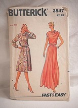 Butterick 3547 Sewing Pattern Size 18 Misses Dress Fast &amp; Easy - £7.89 GBP