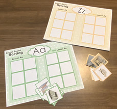 Aa - Zz Letter Sound Sorting Complete - Games Printed Uncut #2 - £28.30 GBP