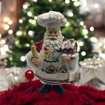 Vintage Possible Dreams Clothtique Santa Baking  Gingerbread House 11” T... - $29.70