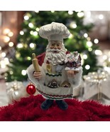 Vintage Possible Dreams Clothtique Santa Baking  Gingerbread House 11” T... - $29.70