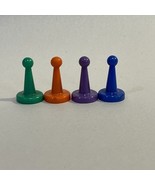 1994 NFL-OPOLY Game Replacement Parts Pieces- 4 Tokens Green Orange Purp... - $28.37 CAD