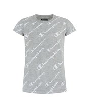 Champion Little Girls Script All Over Print T-shirt,Oxford Heather,5 - £14.35 GBP