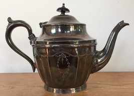 Vintage Antique Victorian Edwardian Francis Howard Sheffield Silverplate Teapot - £70.76 GBP