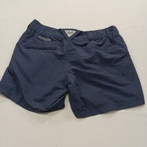 Columbia XL4452 Women’s Blue PFG Chino Flat Front Hiking Trails Nylon Shorts Sm image 2
