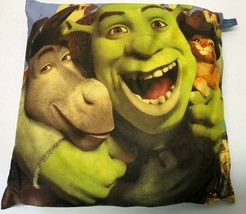 SHREK With Donkey &amp; Puss In Boots Dreamworks Throw Pillow - $9.90