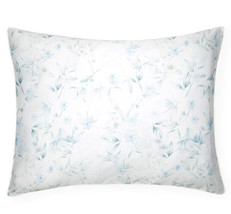 Sferra Caderina Blue King Sham Floral Cotton Sateen Print Italy New - £38.53 GBP