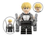 1pc Armin Arlert Minifigure with 3D Gear and Dual Blades - $4.60