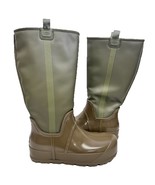 UGG Raincloud Tall Women&#39;s Sz 10 Burnt Olive Waterproof Rain Boots Fur L... - $135.81 CAD