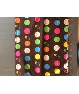 fabric- baby dots on brown Victoria hutto new baby approx 23” x 42” - €4,24 EUR