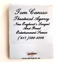 Tom Carusa Theatrical Agency Vintage Matchbook Lynn Mass Matches Unstruc... - $19.99
