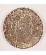 1905 10C Barber Dime in AU Condition, Nice Eye Appeal, Strong Luster - $1,407.02 MXN